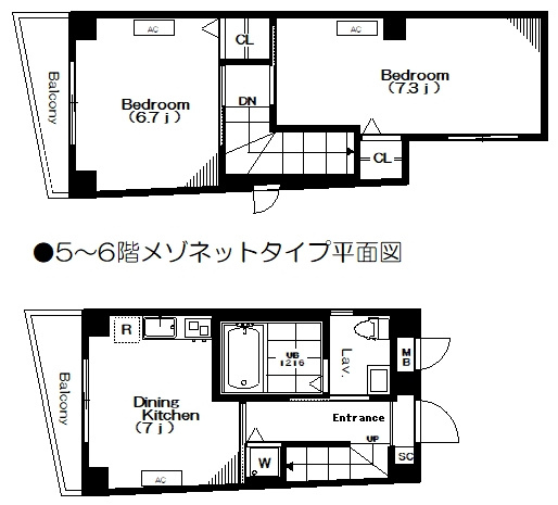 【間取り】 | ルグラン高輪