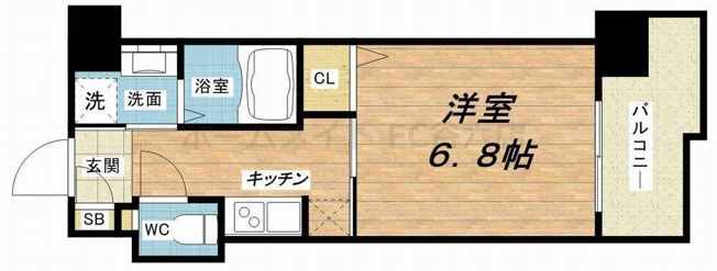 【間取り】 | ミリアン四天王寺夕陽丘Ⅱ