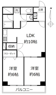 【間取り】 | メゾンエル桜新町