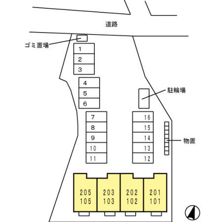 【駐車場】 | メゾンアンソレイエ竜王 | 『メゾンアンソレイエ』