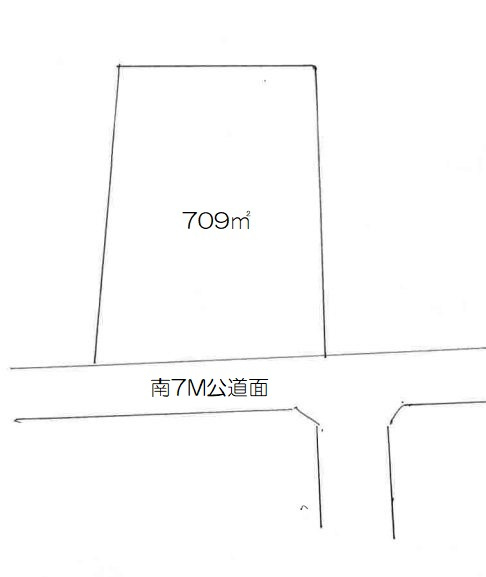 坂戸市成願寺売地の土地図