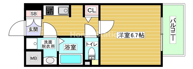 【間取り】 | エクスクルーシブレジデンス西九条