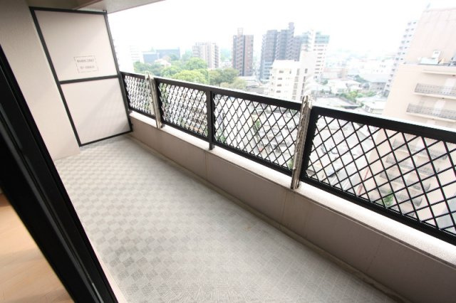 熊本市中央区水前寺公園の賃貸マンションのバルコニー