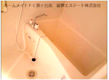 【浴室】 | フジパレス式内町Ⅲ番館 | 落ち着いた空間のお風呂です