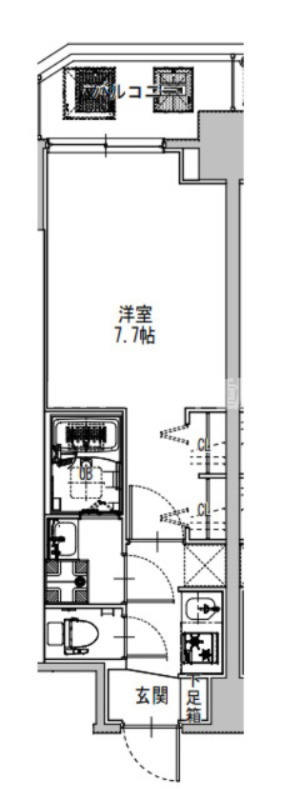 S-RESIDENCE堺筋本町Uno（エスレジデンスサカイスジホンマチウーノ）　BRAVI不動産の間取り|【S-RESIDENCE堺筋本町Uno】