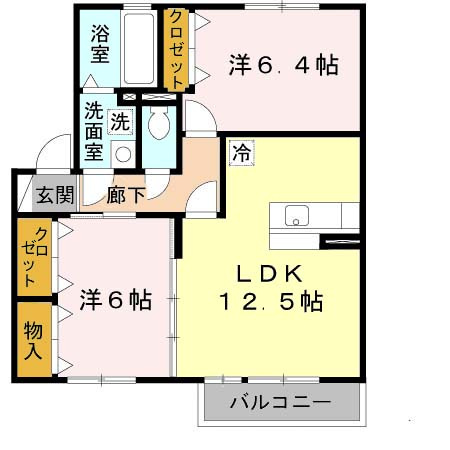 サンセールＳの間取り