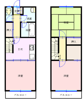 【間取り】 | ONOビル | ３階４階メゾネットタイプ