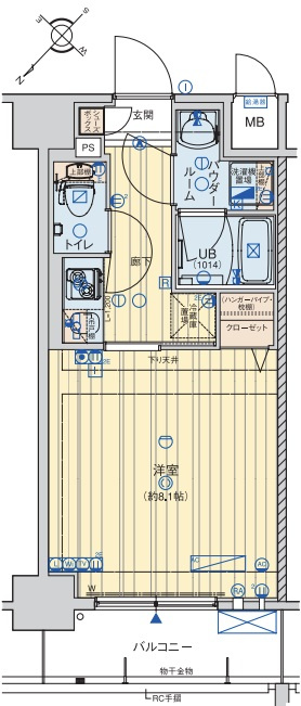 エグゼ大阪ドームⅡの間取り