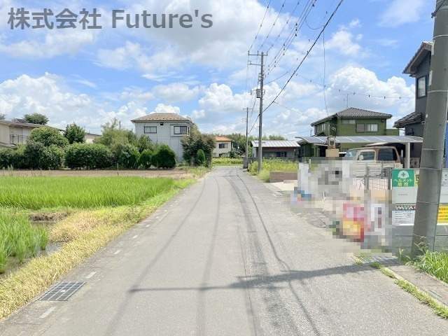 松伏町田島　新築戸建　全1棟の前面道路含む現地写真|前面道路の写真になります。