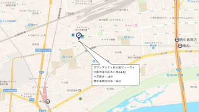【地図】 | スワンズシティ新大阪ヴィーヴォ