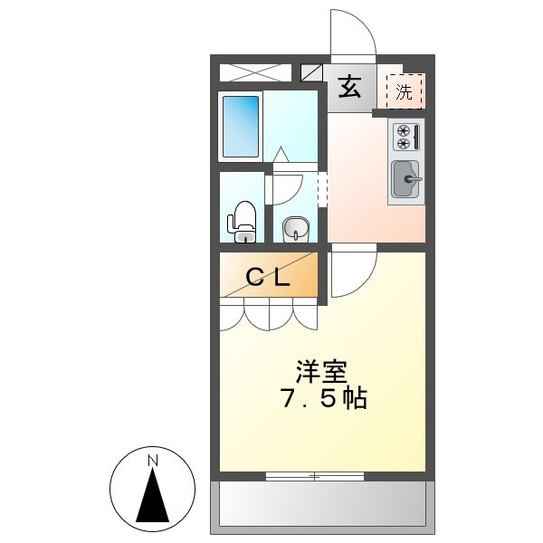 グリーンパレスⅢの間取り