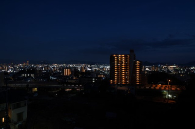 【展望】 | ダイアパレスガーデンヒルズ古江（リノベ済） | 現地（2022年7月29日20:00頃）撮影