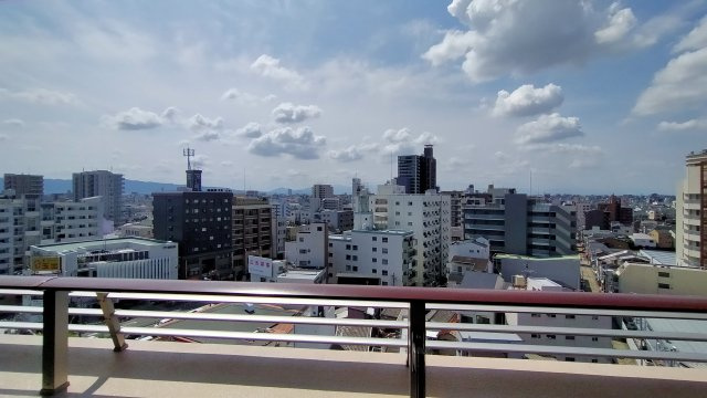 アンビエント今里駅前の展望|バルコニーからの展望です。