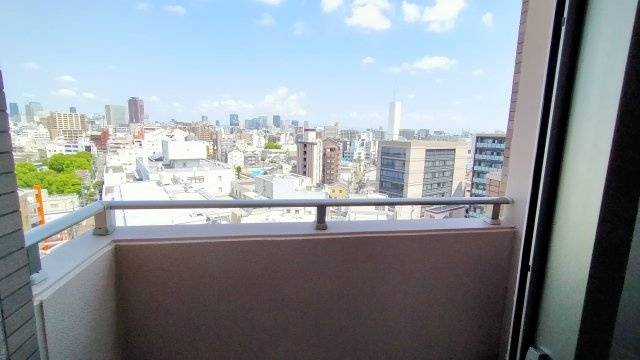 アンビエント今里駅前の展望|北側バルコニーからの展望です。