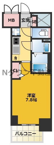 【間取り】 | プレサンスTHE久屋大通レジェンド | 使いやすい間取りです