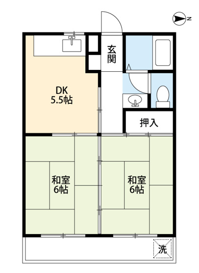 【間取り】 | メゾンドゥ田園A棟