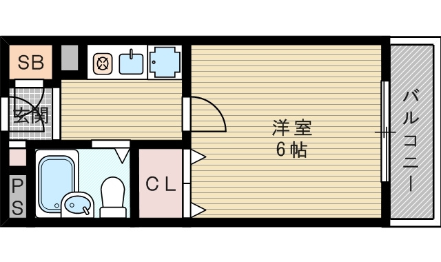 【間取り】 | ココチフォレストgn | 1Kのお部屋です