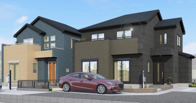 【外観パース】 | 奈良輪戸建４号棟