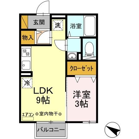【間取り】 | ブルーメ小倉