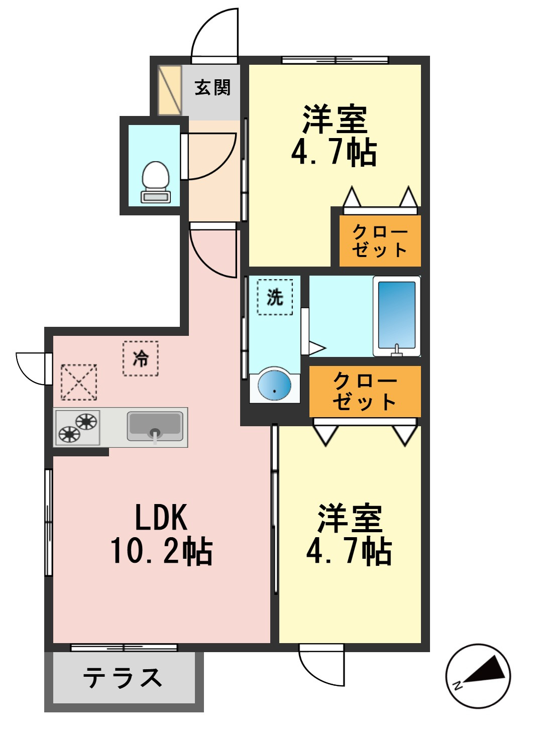 フォレストグリーン篠崎の間取り