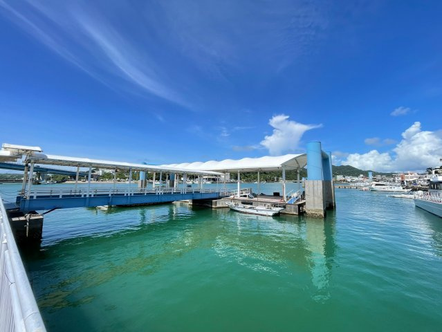 本部町辺名地【リゾート向き売地・3000坪】の周辺|水納島へのフェリー乗り場（渡久地港）まで車で3分♪