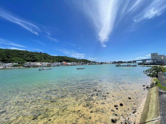本部町辺名地【リゾート向き売地・3000坪】の周辺|本部漁協まで車で3分♪