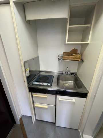 レオパレス北松戸第9のキッチン|1口IHコンロ