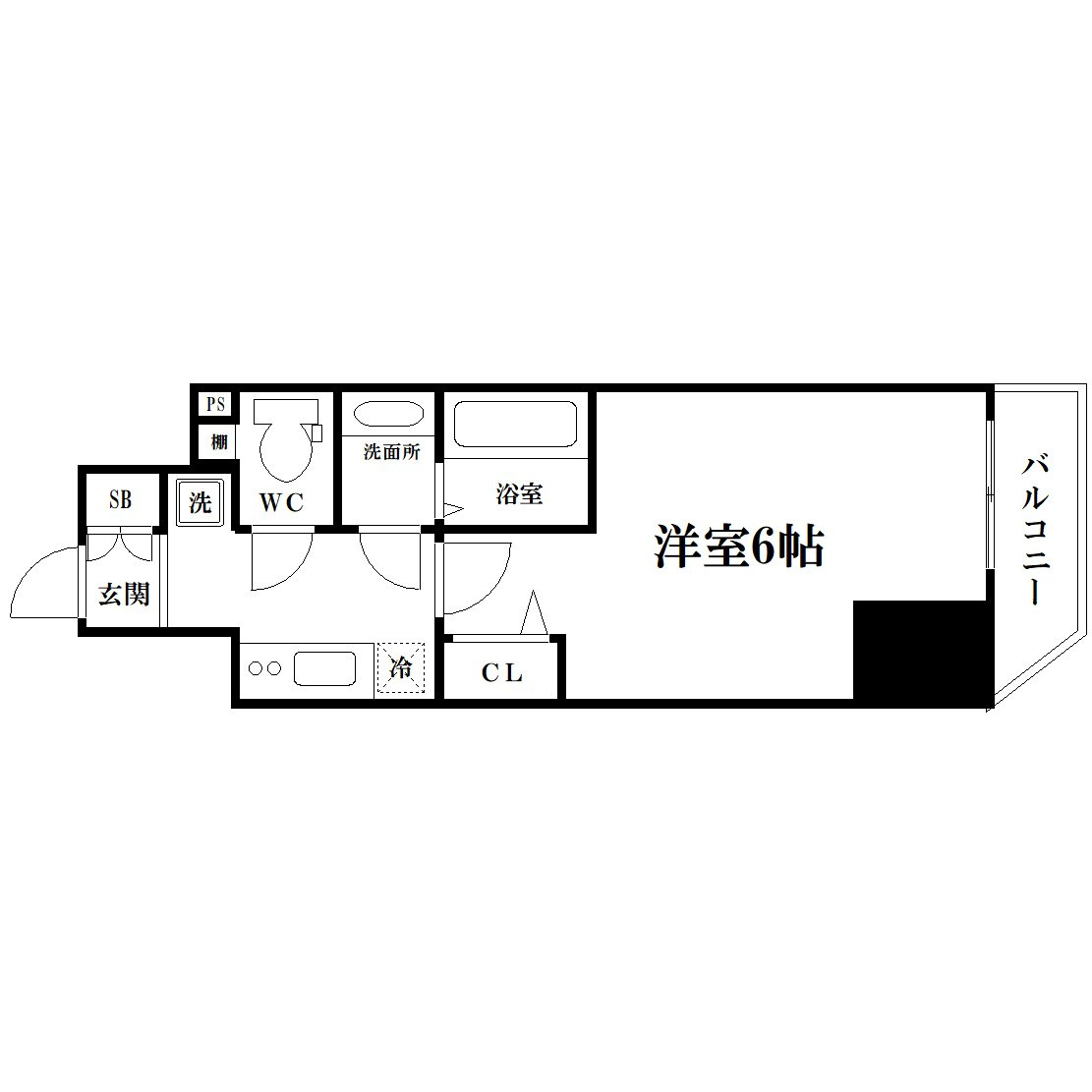 エステムコート心斎橋centralの間取り