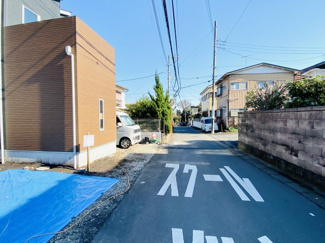 【前面道路含む現地写真】 | 陽当りの良い明るい南道路に接道した新築分譲(*'▽')車の交通量も比較的少ない落ち着いた住宅街です！