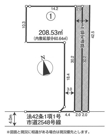川越市上寺山　売地の土地図|1区画◆880万