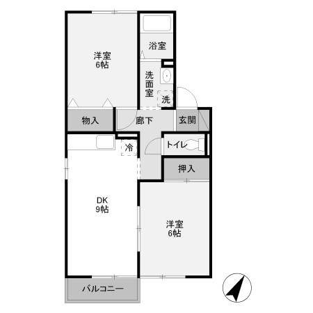 【間取り】 | セジュール八千代A