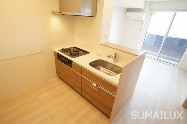 熊本市西区上代２丁目のアパートのキッチン