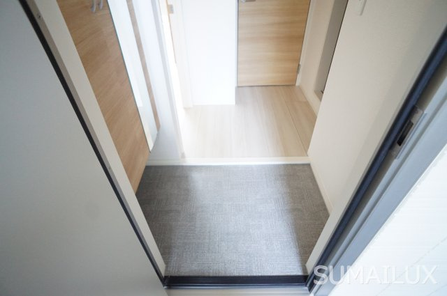 熊本市西区上代２丁目のアパートの玄関