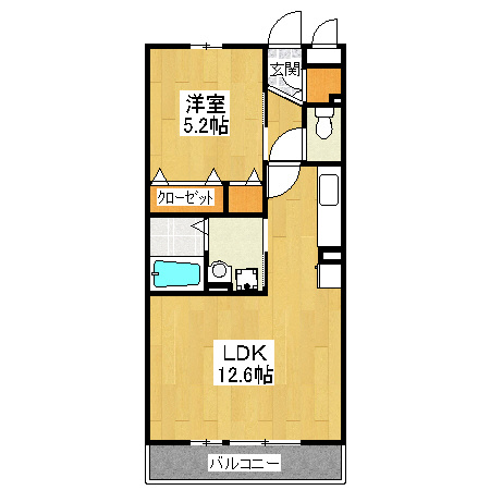 キャッソル嵯峨の間取り