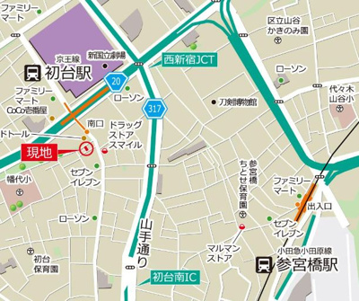 【地図】 | キャナルパーク初台