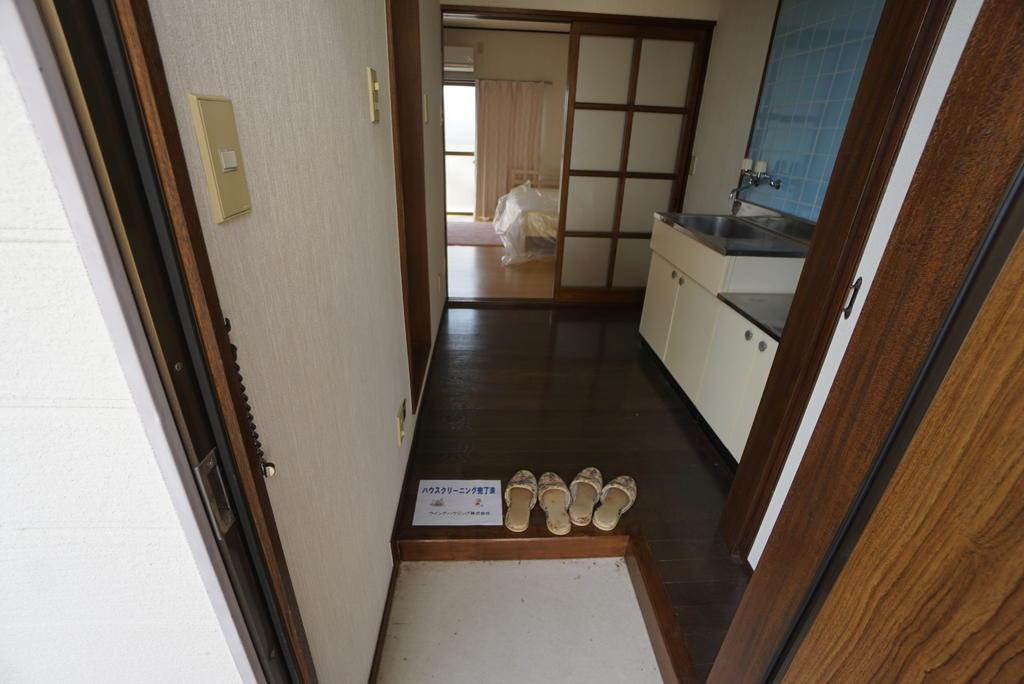 メープルハイツの玄関