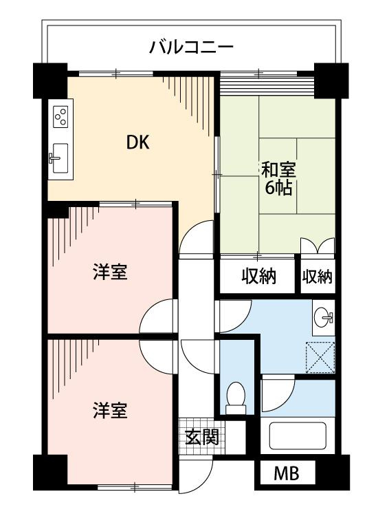 ベルメール土居の間取り