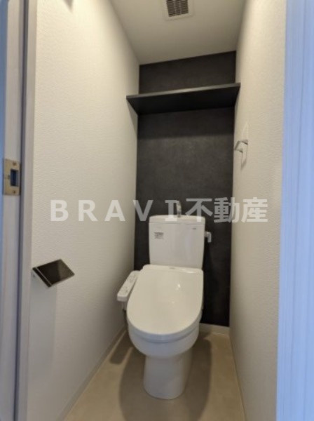 S-RESIDENCE堺筋本町Uno（エスレジデンスサカイスジホンマチウーノ）　BRAVI不動産のトイレ|【S-RESIDENCE堺筋本町Uno】シンプルで使いやすいトイレです