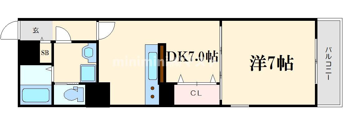 FUKUE BLD 松ヶ枝町の間取り