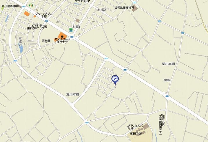 グラシア阿見 Cの地図
