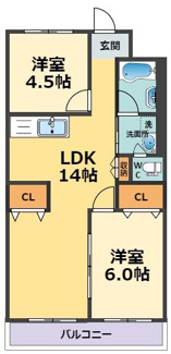 【間取り】 | 楠葉マンション（鳴尾北小・学文中学校区）