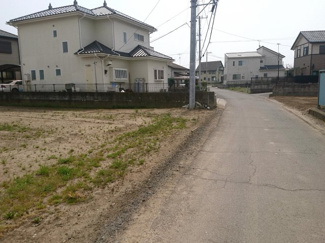 【前面道路含む現地写真】 | 常総市向石下売地400