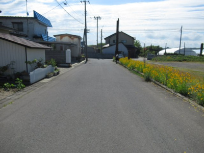 【前面道路含む現地写真】 | 能代市十洲崎・売地★商談中★