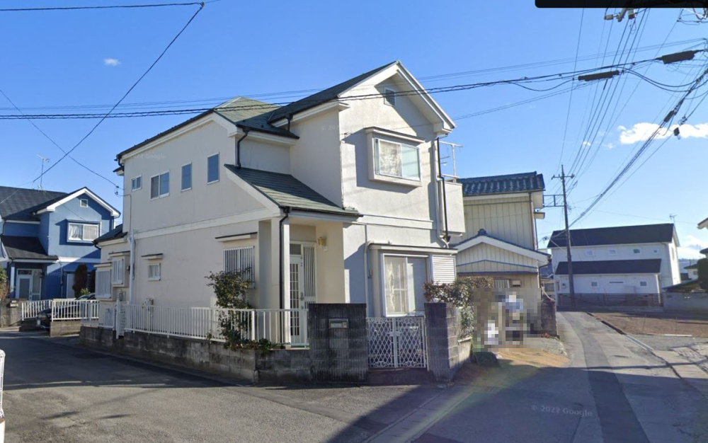 藤岡市小林　中古の前面道路含む現地写真