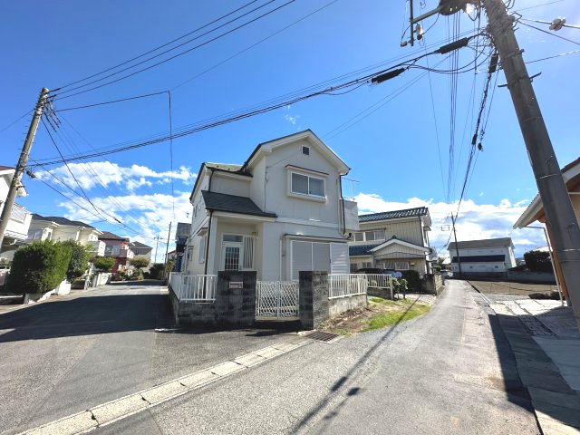 藤岡市小林　中古の前面道路含む現地写真