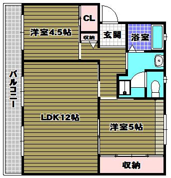 ヴィラナリー狭山2号棟の間取り