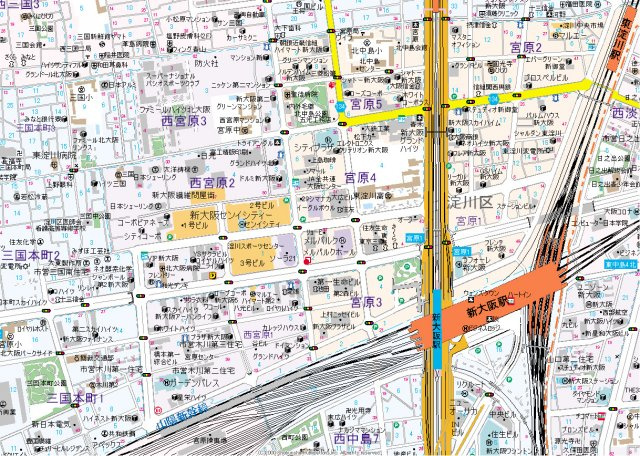 【地図】 | 新大阪グランドハイツ北