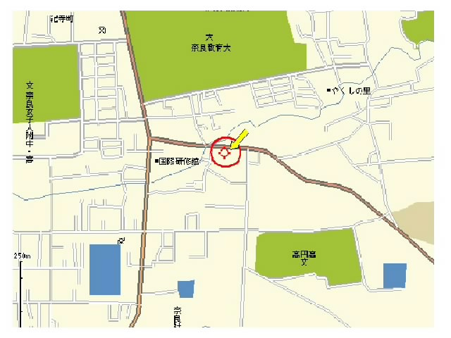 ミューム高円の地図