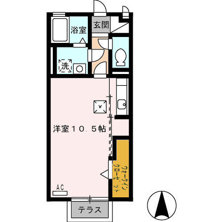 リベルテ末広の間取り