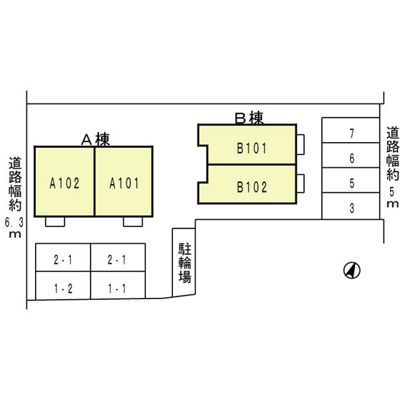 【区画図】 | ツインコートA棟